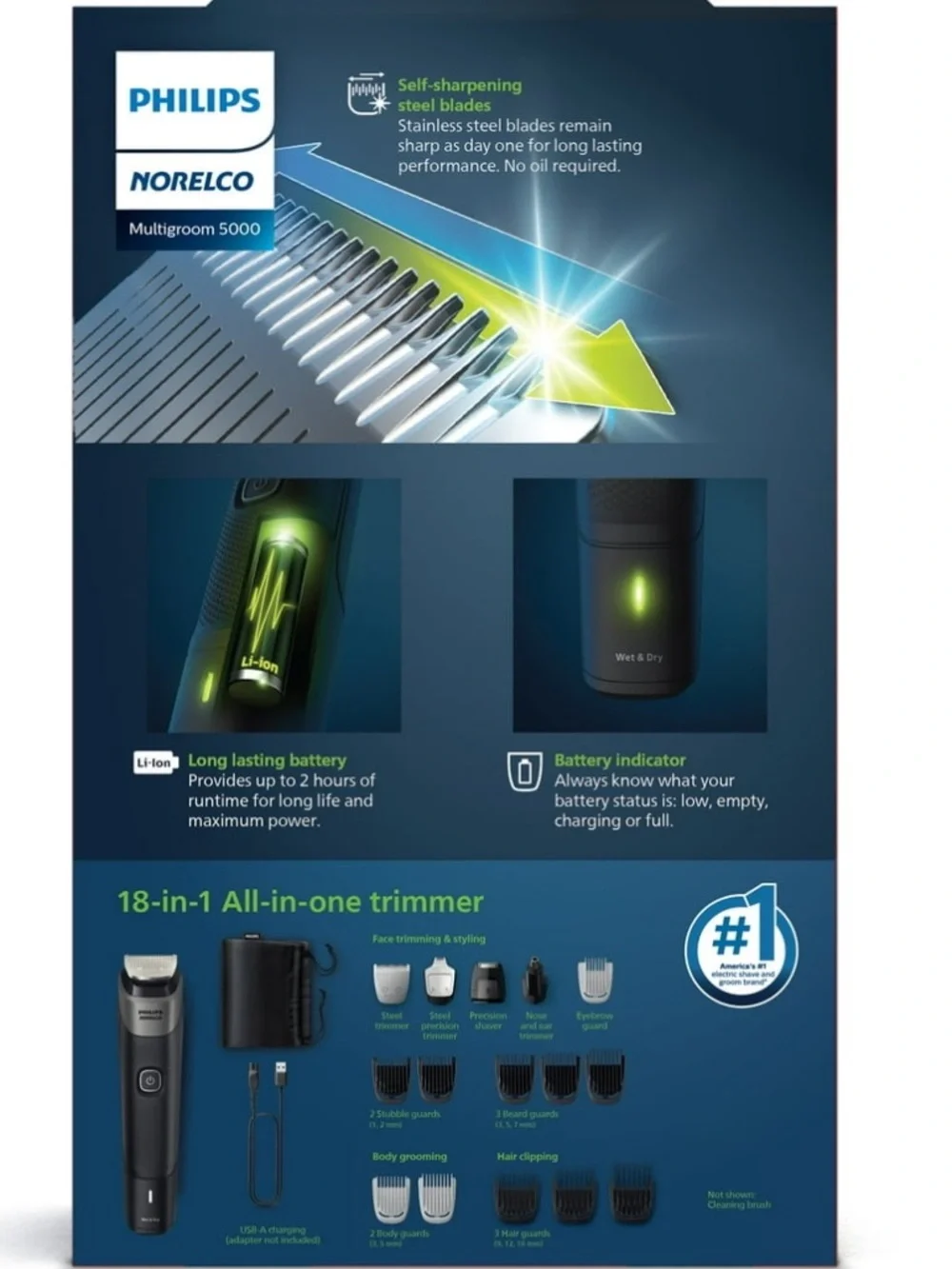 MG5900/49 18-Piece All-in-One Trimmer - Black